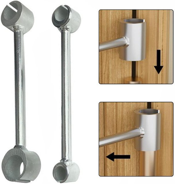 DAZZLEEX Türscharnier Einstellungsschlüssel zur Spaltreparatur für 8-25mm Flaggscharniere - Bild 1