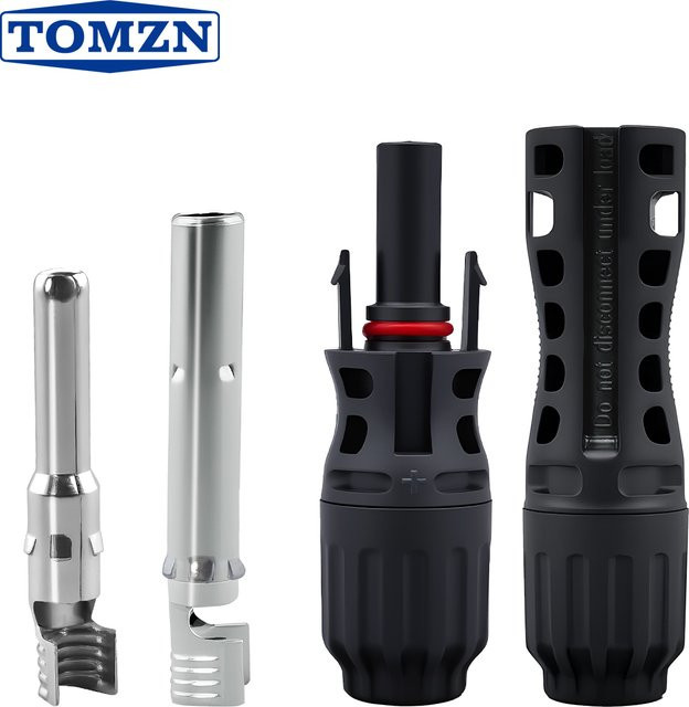 TOMZN Solar-Steckverbinder Set für Photovoltaik-Module und Wechselrichter, 1500V 32A, wasserdicht mit Sicherung - Bild 1