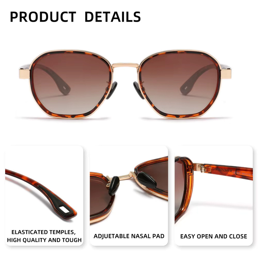 KINGSEVEN Sportsonnenbrille, Herren, Vollrand, braun, polarisiert - Bild 2