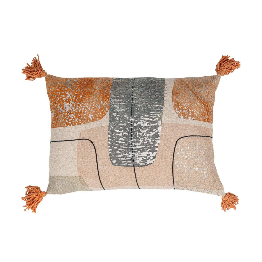Bloomingville Kissen Lanzo aus Baumwolle in Orange, B/H: 50 x 35 cm - Bild 1