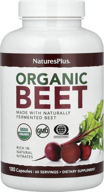 NaturesPlus Bio-Rote Bete, 180 Kapseln - Bild 1