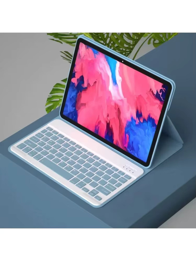 Magnetische Tastaturhülle für Lenovo Yoga Tab Plus 12.7 2025 TB520FU und Lenovo Yoga Pad Pro 12.7 in Grau oder Blau - Bild 2