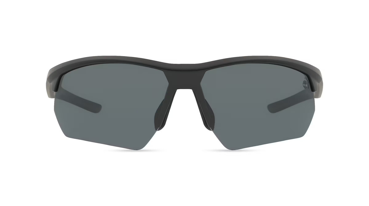 Timberland TB00056 Sonnenbrille, Halbrand, Eckig, Kunststoff, Herren, schwarz, grau - Bild 1