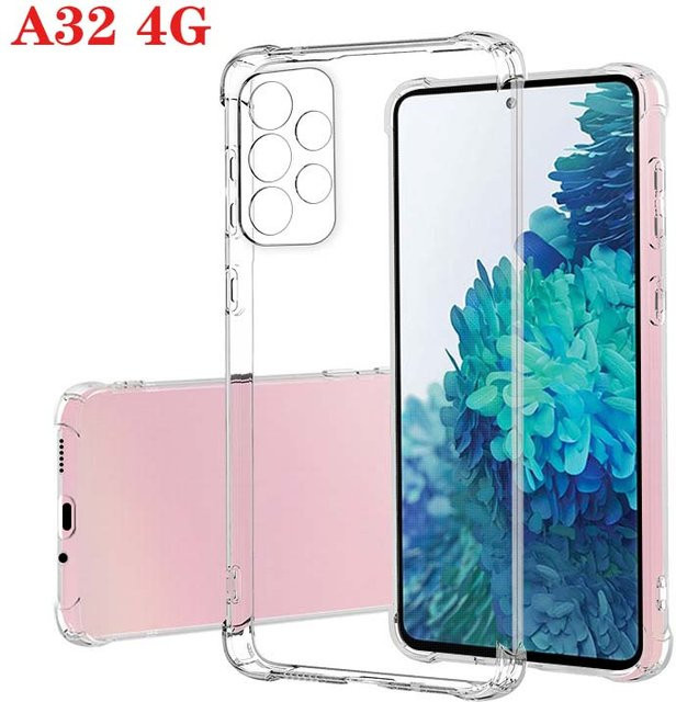 Stoßfeste transparente Silikon-Schutzhülle mit Air-Bag-Funktion für Samsung Galaxy A32 4G - Bild 1