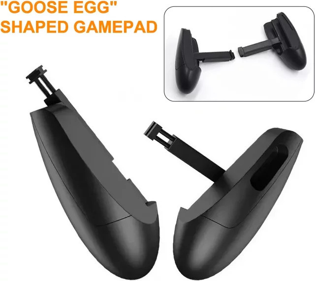 Kanlennys Room Handy Game Controller in Ei-Form für iOS und Android, Black, Gamepad mit L1R1 Joysticks für Shooter-Spiele - Bild 1