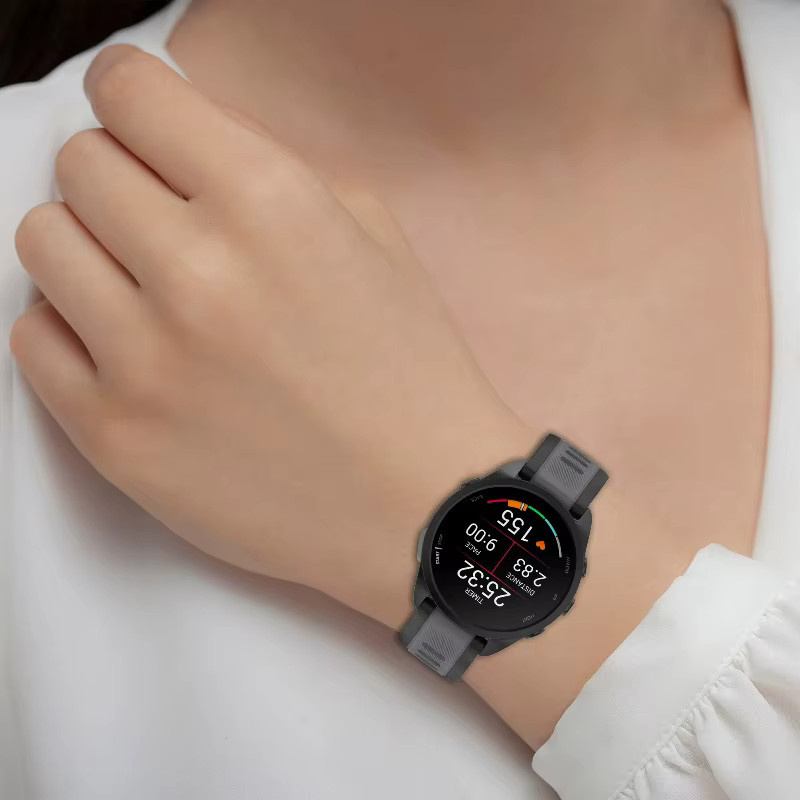 Uhrenarmband Silikon, Schwarz, Unisex - Bild 1
