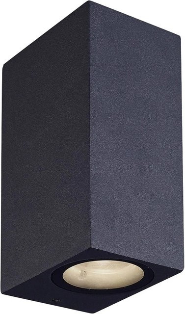 Lucande LED Außenwandleuchte Tavi in Schwarz aus Aluminium, modern und spritzwassergeschützt (IP54) - Bild 1