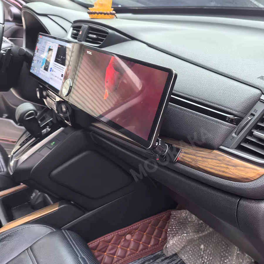Aotsr Android Auto Stereo Multimedia Radio mit Dual Screen und GPS für Honda CR-V 2017-2021, Schwarz, 24,6 Zoll - Bild 4