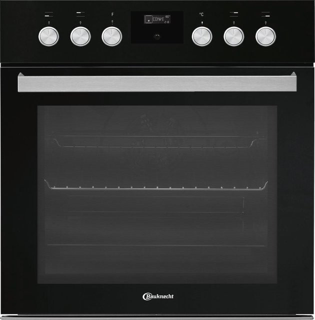 Bauknecht Einbauherdset Black mit Glaskeramikkochfeld, Pyrolyse-Selbstreinigung und Heißluft, Breite: 60 cm - Bild 1