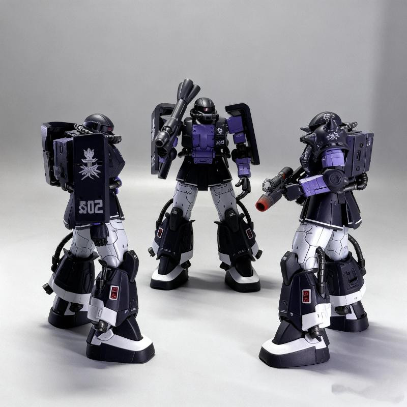 Yiran toy 1 Zaku HG 1/144 Schwarzer Bausatz Actionfiguren - Bild 3