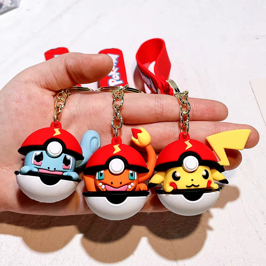 Potdemiel Pikachu Poké Ball Schlüsselanhänger, Unisex - Bild 4