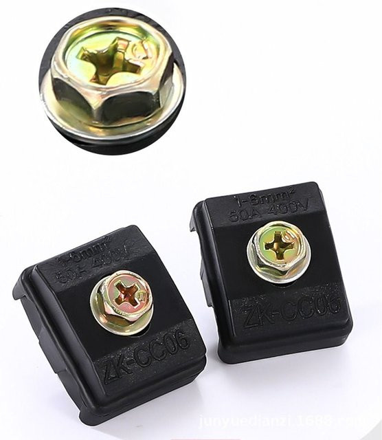 T-Typ High Power Splitter Quick Wire Connector Terminal Block Kabelverbinder Set in Schwarz und Lila - Bild 1