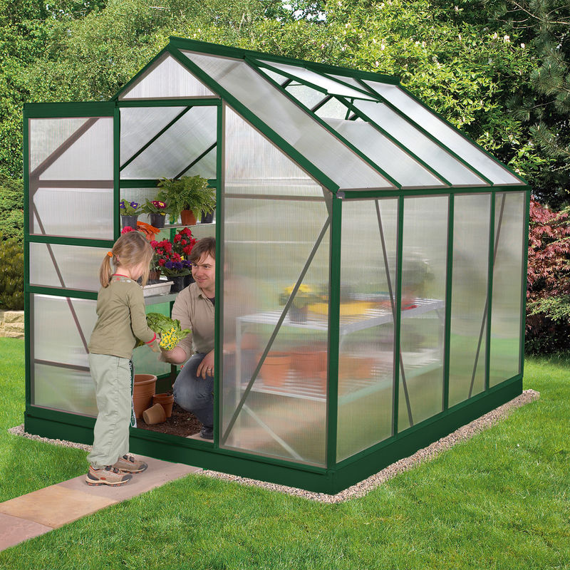 Vitavia Gewächshaus Venus 5000 in Grün mit 4 mm HKP und 5 m² Fläche - Bild 3