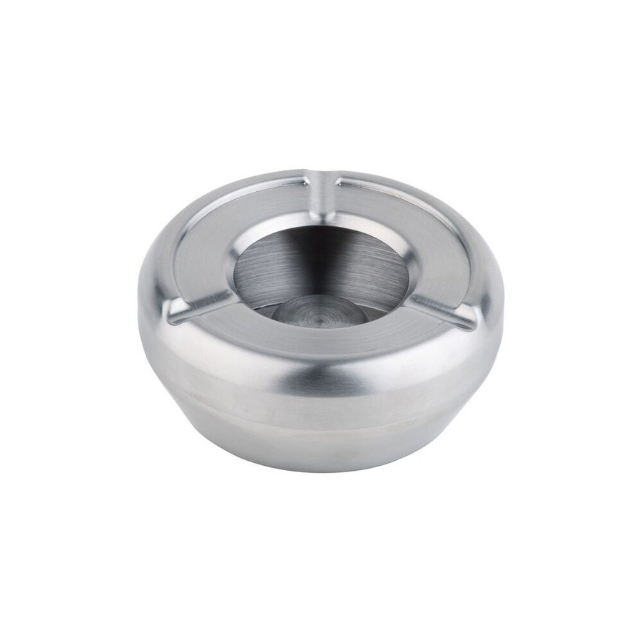 APS Windaschenbecher FORGE aus Edelstahl in Silber, rund, B/Ø: 12,5 cm, H: 4,3 cm - Bild 1