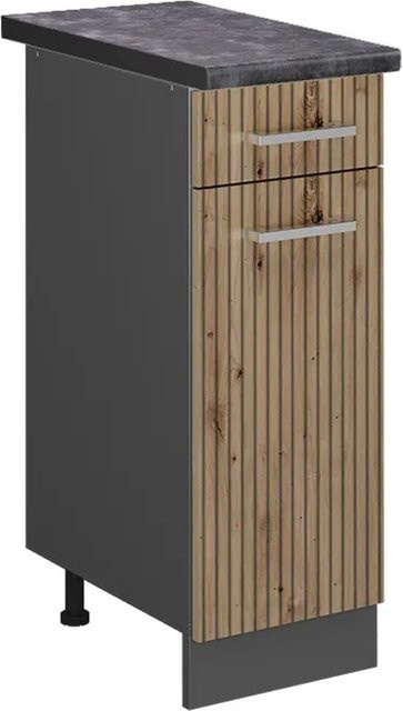 Vicco Küchenunterschrank R-Line Artisan-Eiche Anthrazit B: 30 cm, T: 60 cm, H: 81,6 cm - Bild 1