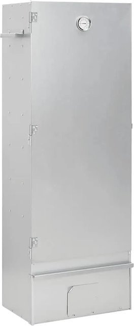 vidaXL Räucherofen aus verzinktem Stahl in Silber inklusive Holzspänen, Thermometer und Zubehör, H x B x T: 110 x 44,5 x 29 cm - Bild 1