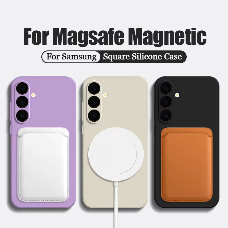 Personalisierte Magnetische DIY Foto-Handyhülle für Samsung Galaxy S26 S25 S24 S23 S22 Ultra Plus S25 FE mit MagSafe Kompatibilität in Beige und Weiß - Bild 2