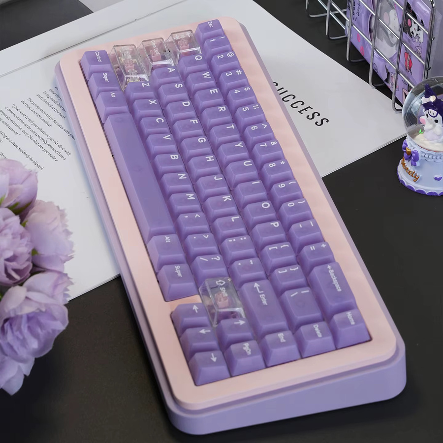 Venit Keys Transparente Tastenkappen in Lila im Cherry-Profil für mechanische Tastaturen aus PC - Bild 3