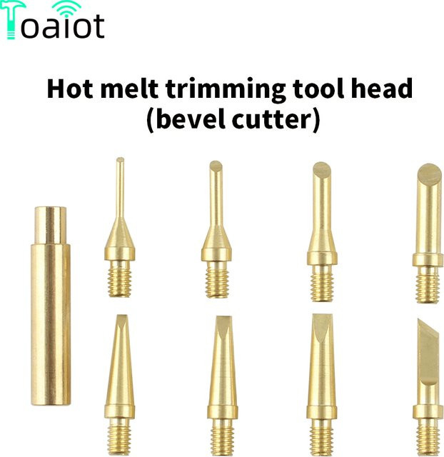 Toaiot Heißschmelz-Eisenmutter-Einsatzwerkzeug aus Messing für FDM-3D-Druck-Finishing in Gold - Bild 1