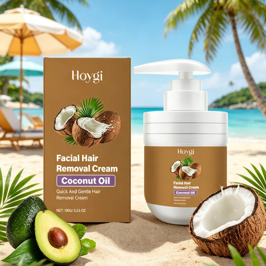 Hoygi Gesichtshaarentfernungscreme mit Kokosöl - Bild 3