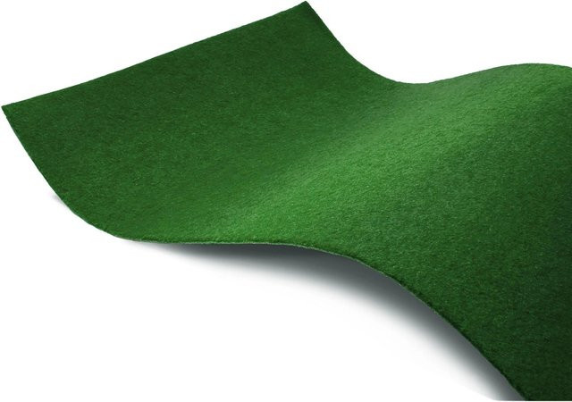 Primaflor Rasenteppich Garden B1 Dunkelgrün aus Polyester, Breite: 2,00 m, Länge: 18,50 m - Bild 1