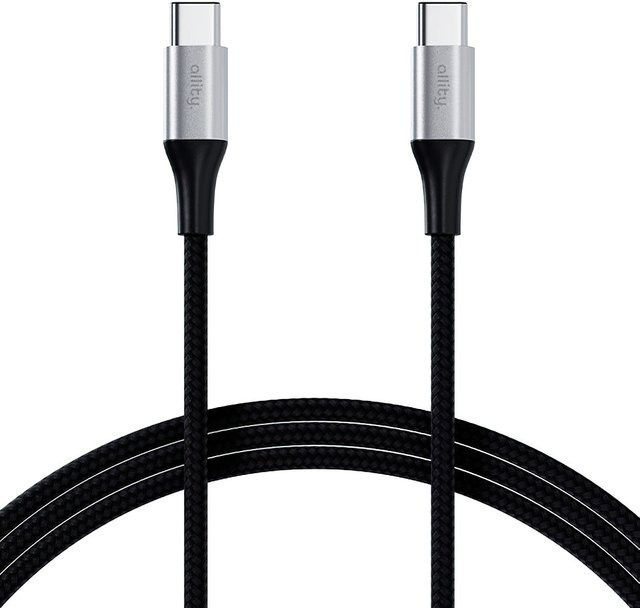 Allity USB-C auf USB-C Daten- und Ladekabel AUC-01, 100W, Schwarz, Länge: 1 m - Bild 1