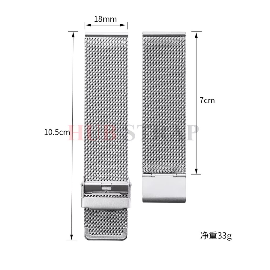 Uhrenarmband Milanaise, Edelstahl, Unisex - Bild 5