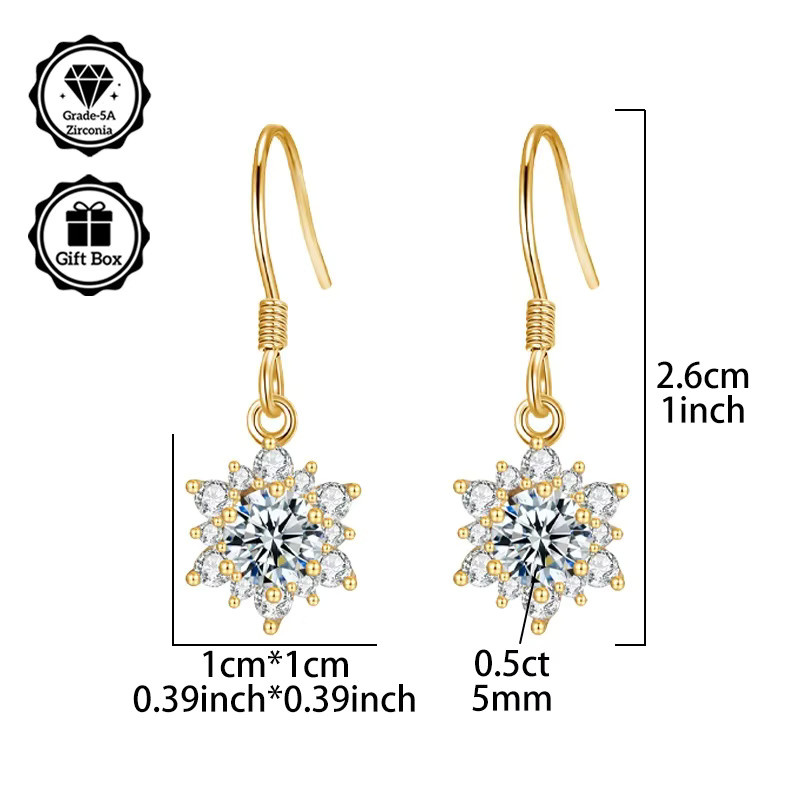 LAMVOICE Ohrringe, Zirkonia, Gold, Damen - Bild 2
