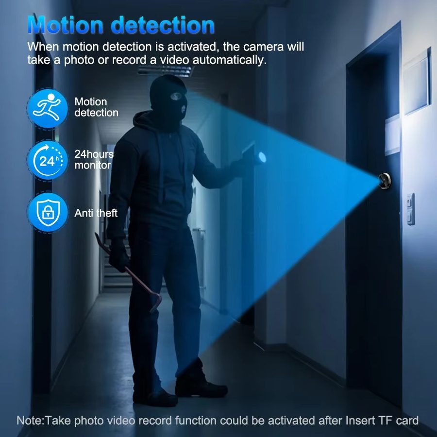 Awapow Tuya Drahtlose Radar Türklingel mit Wifi, Türspion Kamera mit 1080P Nachtsicht, PIR Bewegungserkennung und 4,3 Zoll Display in Schwarz - Bild 5