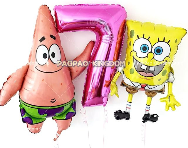 Potdemiel SpongeBob Themen-Party Luftballons in Mehrfarbig für Kindergeburtstag und Baby-Shower Dekoration - Bild 1