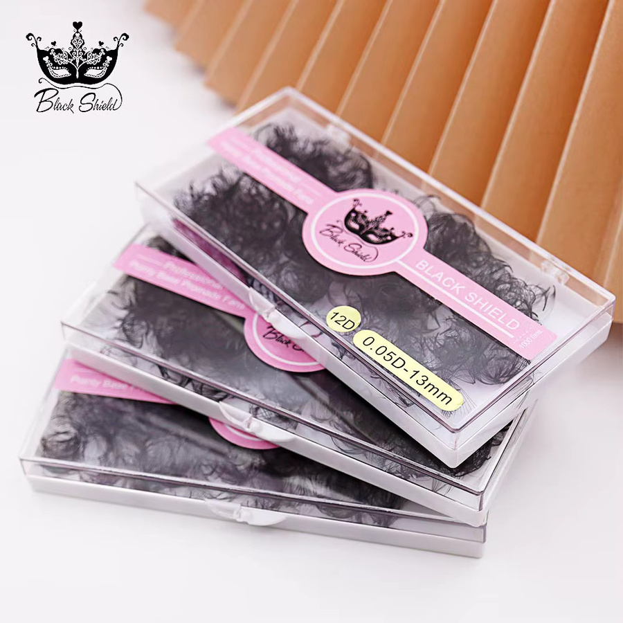 BLACK SHIELD Wimpernverlängerung, 1000 Fächerwimpern, C- und D-Curl, Unisex - Bild 6