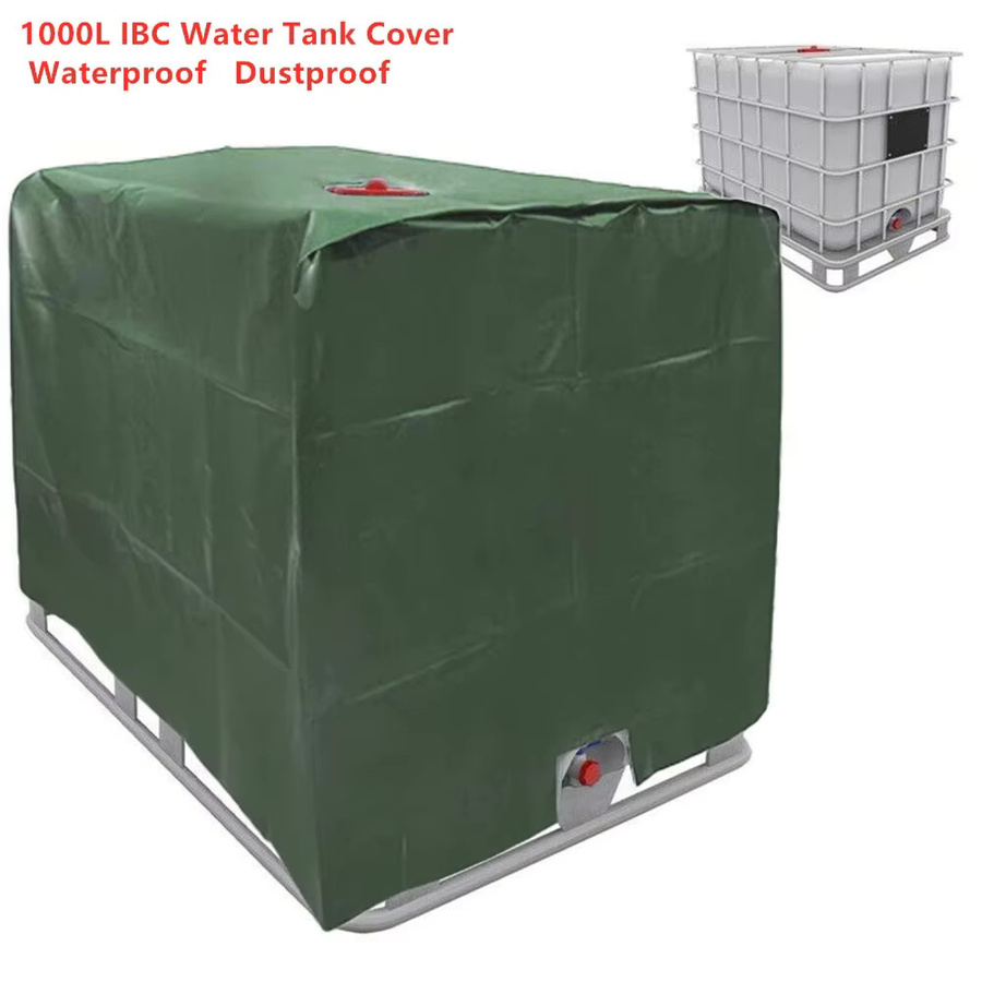 MY·BAKERMAN IBC-Tankabdeckung für 1000 Liter Behälter in Grün mit Aluminiumfolie, wasserdicht und UV-Schutz - Bild 4