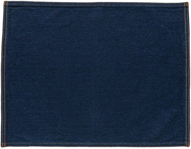 Costa Nova Denim-Platzdeckchen aus 100 % Baumwolle, Blau, 6er Pack, Länge: 30 cm - Bild 1