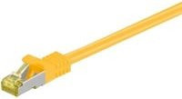 goobay RJ-45 Patchkabel Cat 6a S/FTP PiMF Ethernet LAN Kabel Gelb - Bild 1