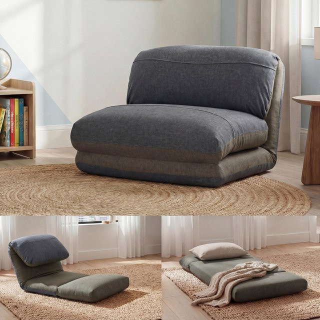 MCW Schlafsessel E68 Funktionssessel als Schlafsofa in Khaki/Dunkelgrau aus Stoff und Textil - Bild 1