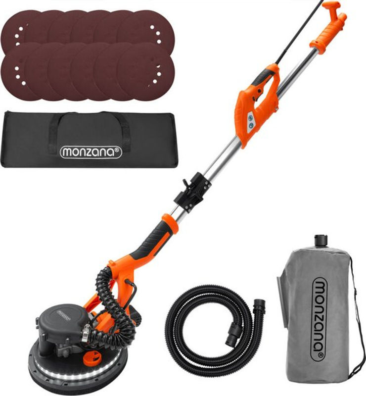 MONZANA Trockenbauschleifer 750W in Schwarz-Orange - Bild 6