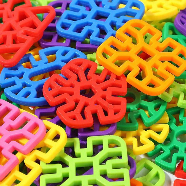 Kidsly Schneeflocke Bausteine, Montessori Geometrische Formen, 20-teiliges Set - Bild 1