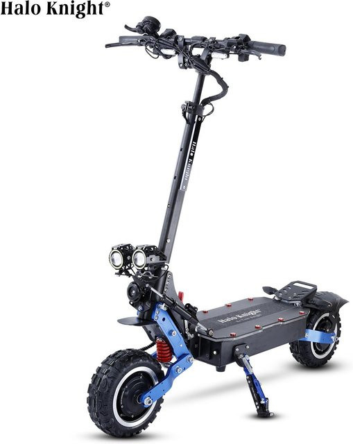 Halo Knight T108Pro Elektroroller für Erwachsene, Offroad-E-Scooter, 6000 W, 60 V, 38,4 Ah, schwarz - Bild 1