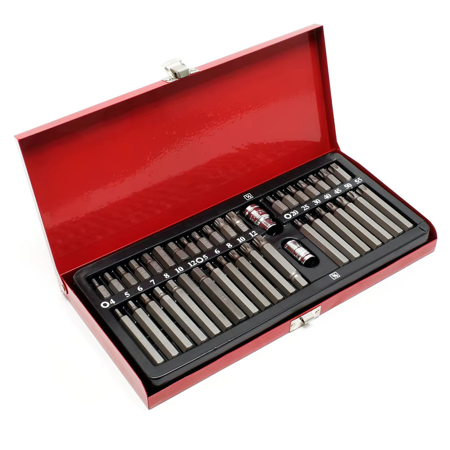 Podofo 40er Set Bit-Sortiment mit Stern-, Blumen-, Innensechskant-, Pflaumen- und Zwölfkant-Bits sowie Sechskant-Steckschlüsseln - Bild 5