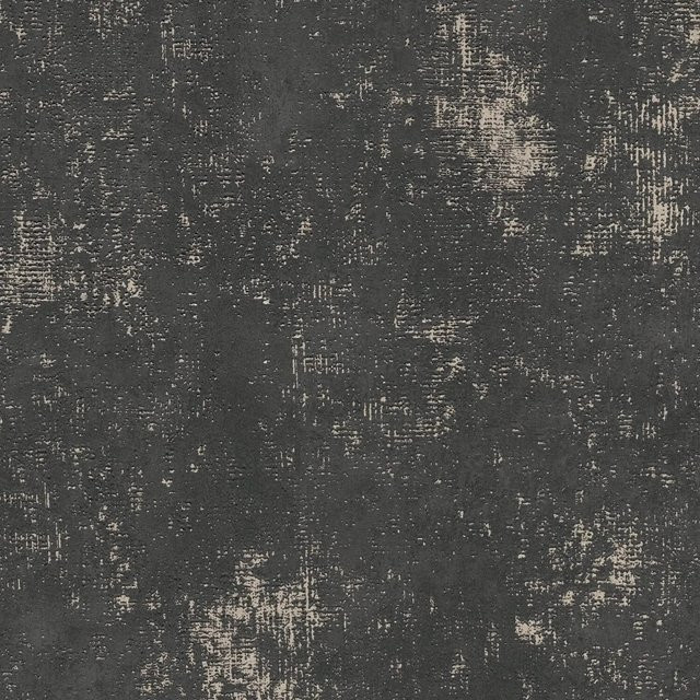 PROFHOME Spachtel Putz Tapete Struktur Metallic in Schwarz und Gold, Vlies-Tapete mit abstraktem Design, Breite: 0,53 m, Länge: 10,05 m - Bild 1