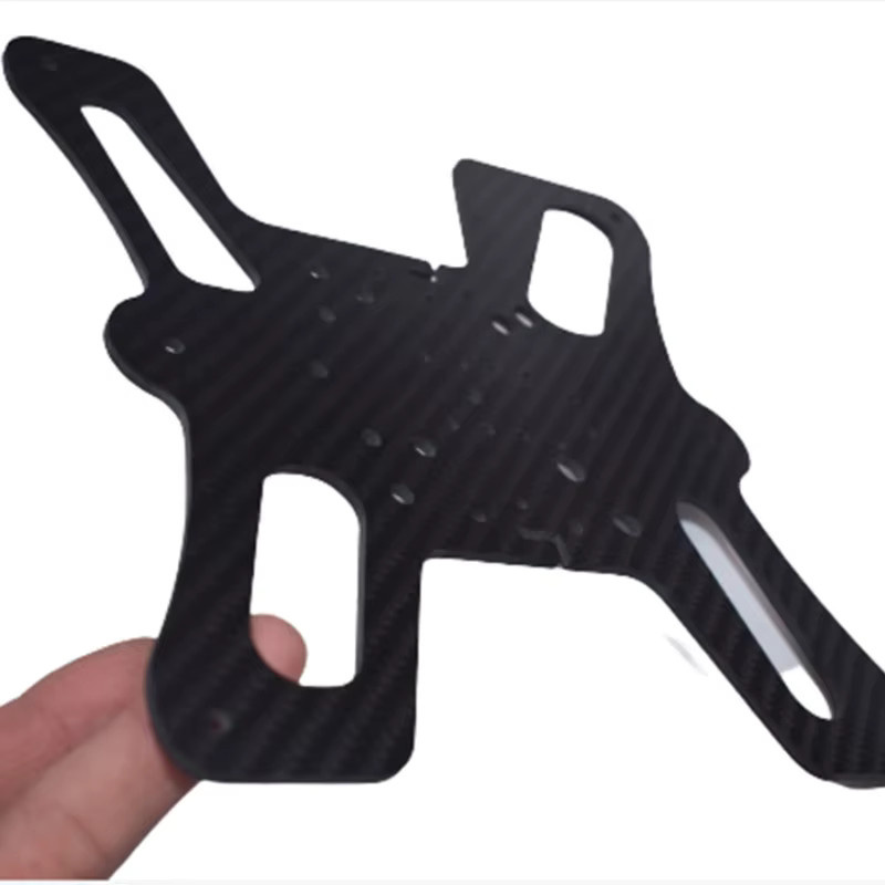 Creality Y-Achsenplatte aus Kohlefaser und Metall für Ender 3 PRO V2 3D-Drucker zur Aufrüstung mit MGN12H Linear-Schienen in Schwarz - Bild 3