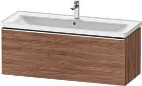 Duravit Waschtischunterschrank D-Neo in Nussbaum Natur, Wandmontage, B/H/T: 118,4 x 45,2 x 44,0 cm - Bild 1