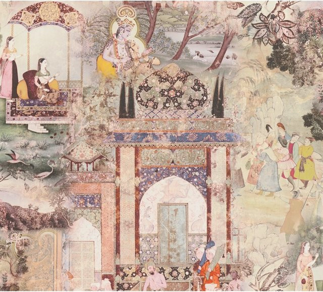 A.S. Création Vliestapete Orientalisch Vintage Matt in Grün und Beige mit botanischem Muster und FSC-Zertifizierung - Bild 1