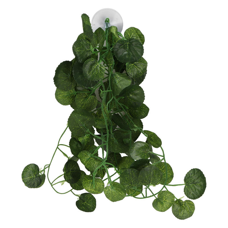 Tooarts Künstliche Rankenpflanze Grün als hängende Dekoration für Reptilien-Terrarien und Regenwald-Boxen - Bild 6