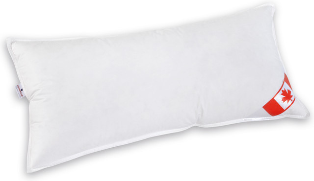 Künsemüller Schneegans 3-Kammerkissen mit Daunen-Federfüllung aus Mako-Batist, Weiß, B/H: 40 x 80 cm - Bild 1