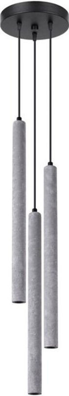 Sollux Hängeleuchte Pastelo Pendelleuchte in Grau mit 3x G9 Leuchtmitteln, Durchmesser: 19.5 cm - Bild 1