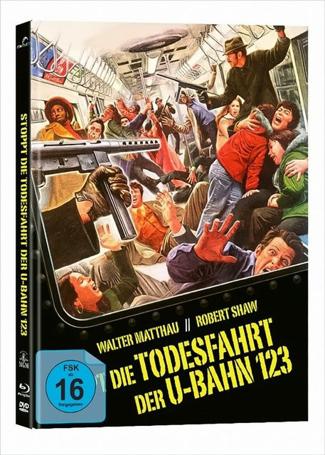 Stoppt die Todesfahrt der U-Bahn 123, Blu-ray + DVD, Mediabook - Bild 1