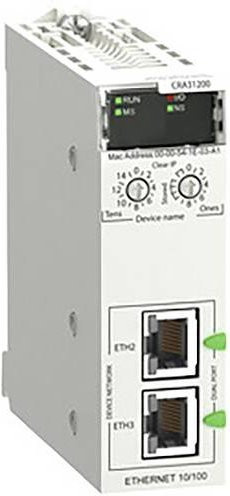 Schneider Electric BMXCRA31200 Erweiterungsmodul mit Ethernet/LAN in Weiß - Bild 1
