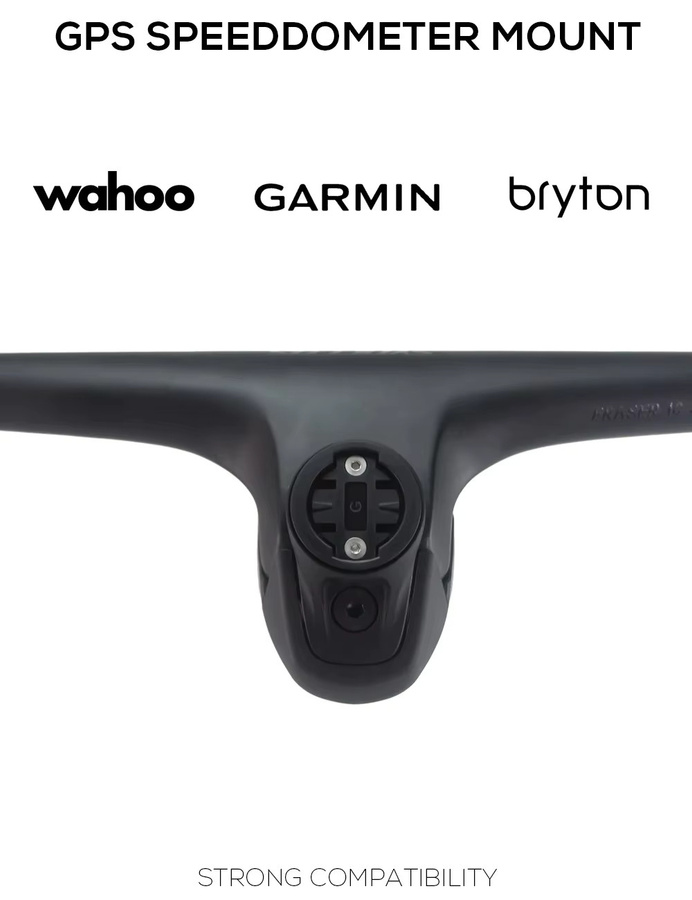 Syncros 0° Top Cap Integration Computerhalterung für Garmin, Wahoo und Bryton, Farbe: Schwarz - Bild 2