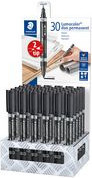 STAEDTLER Lumocolor Permanent-Marker duo 30er Display, Schwarz, zwei Spitzen, Strichstärke: 0,6 mm / 1,5 mm - Bild 1